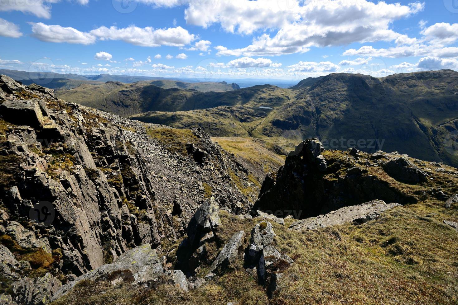 The vertical face of Great Gable photo