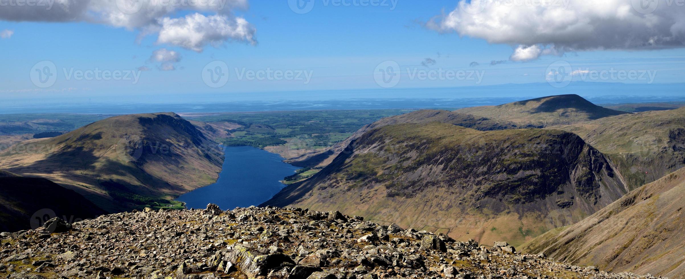 Looking over Wast Water to the Isle of Man photo