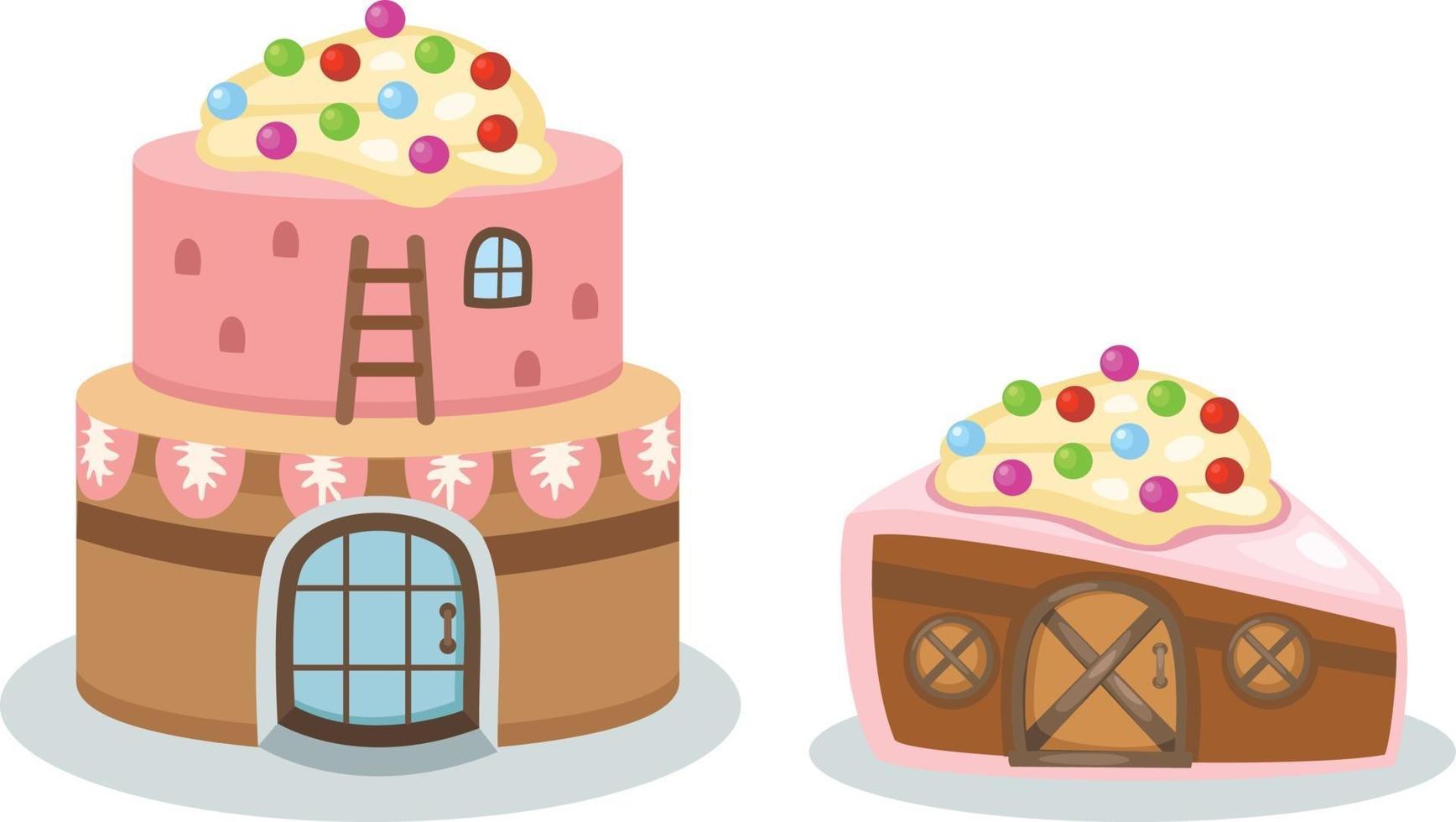 cake house vector