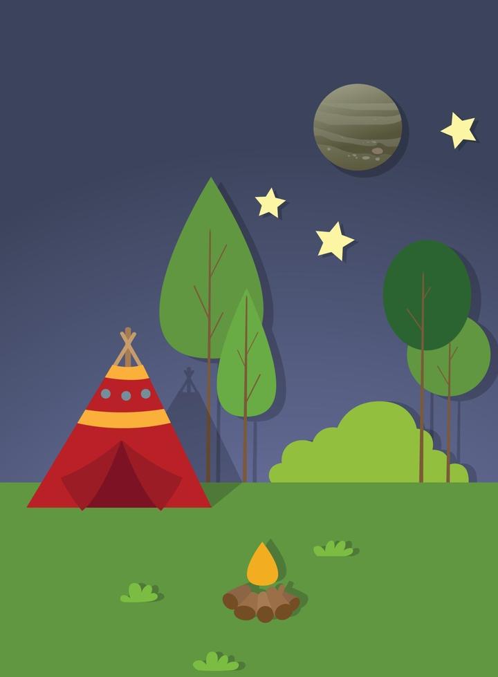 landscape scene vector