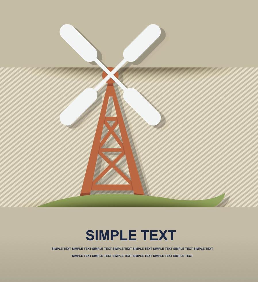 wind turbine icon vector