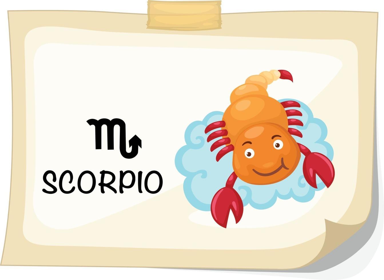 Signos del zodíaco - ilustración de vector de Escorpio