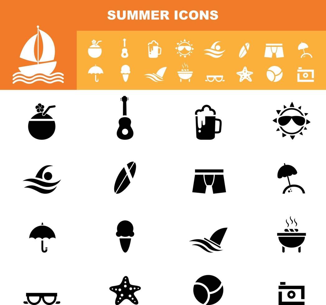 summer icon vector