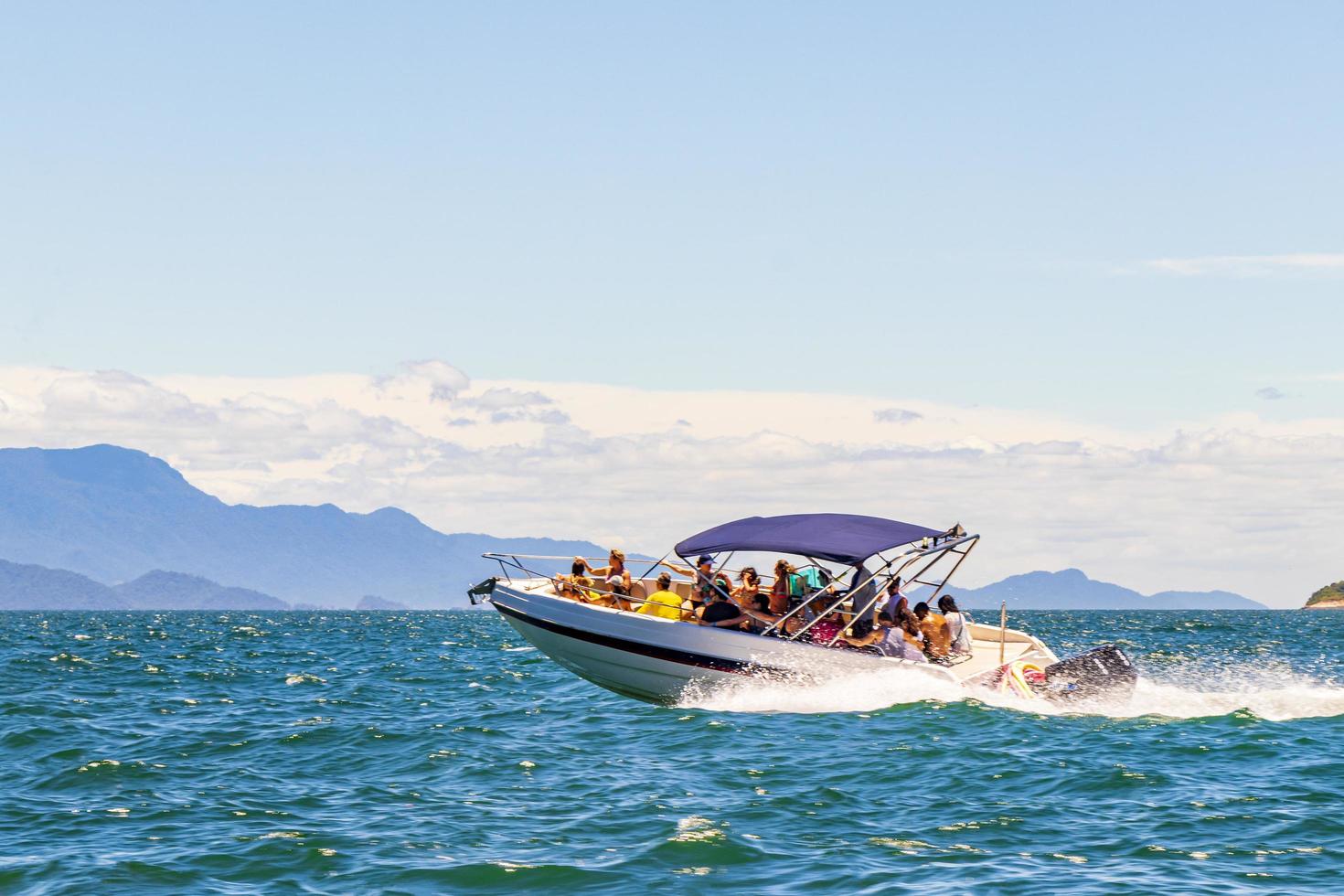 Boat trip at Ilha Grande to Angra dos Reis, Brazil photo