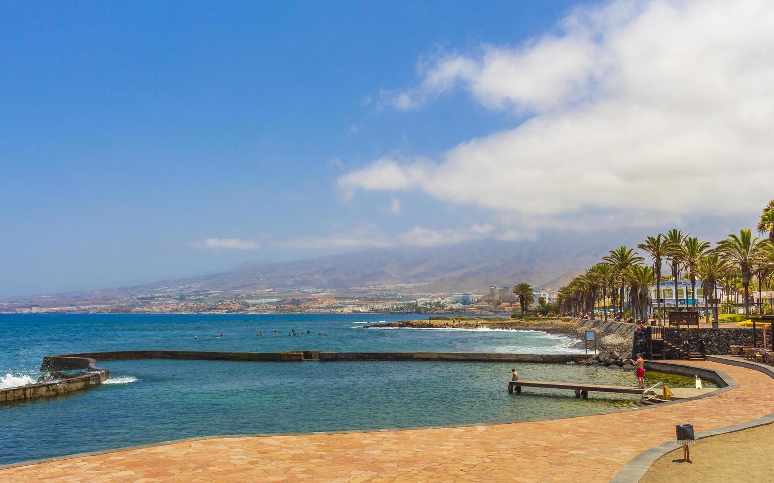 Promenade at the Atlantic Ocean at Tenerife, on the Canary islands, 2014 photo