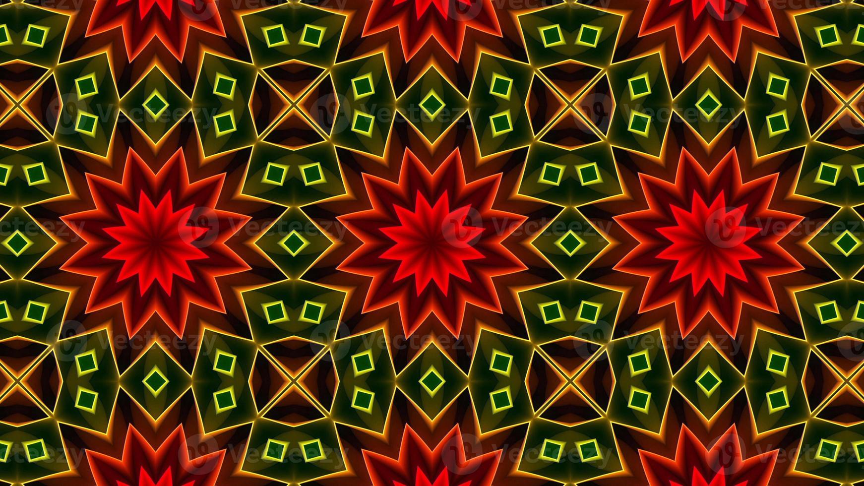 Colorful Hypnotic  Symmetric Kaleidoscope photo