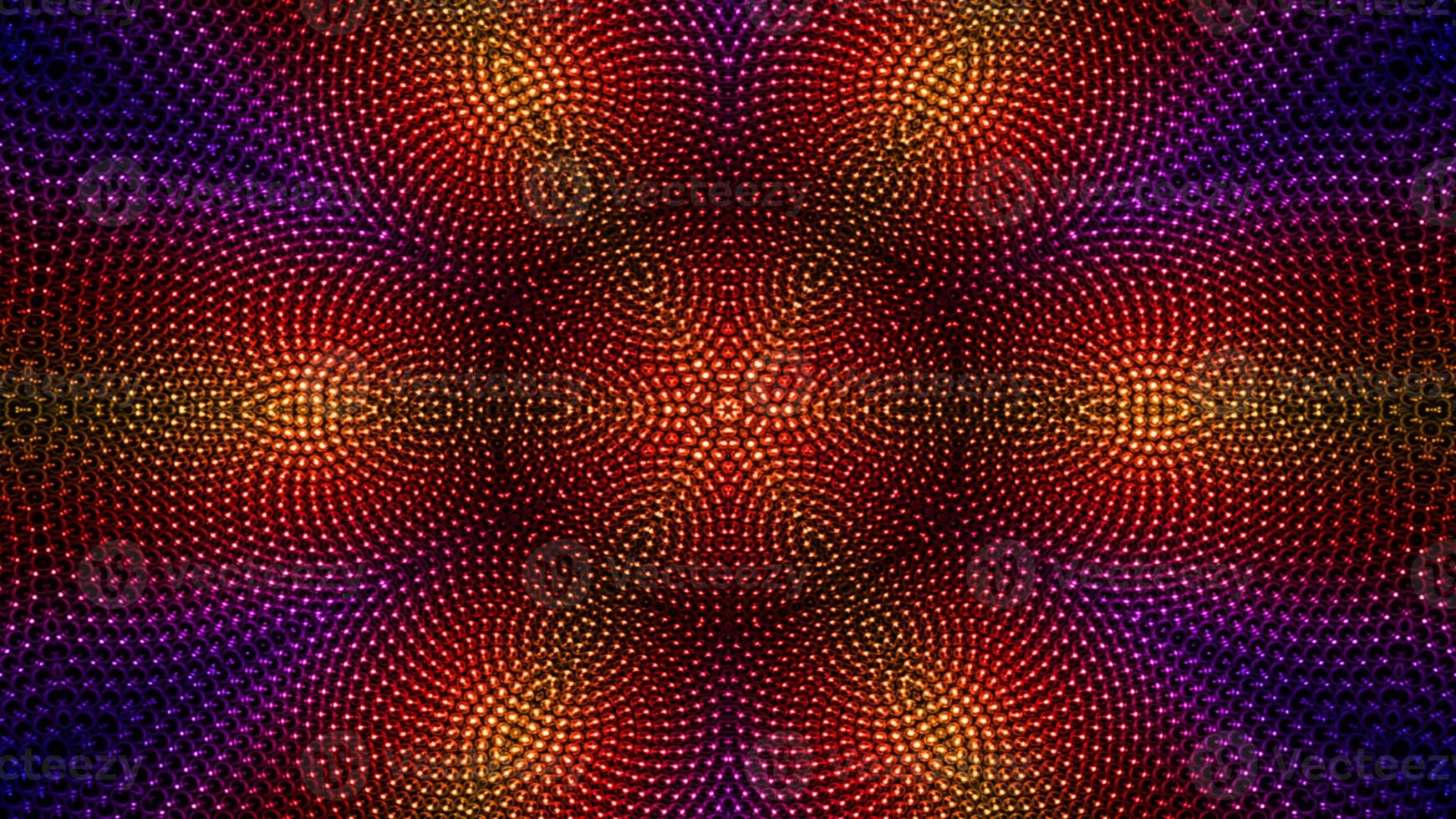 colorido caleidoscopio simétrico hipnótico foto