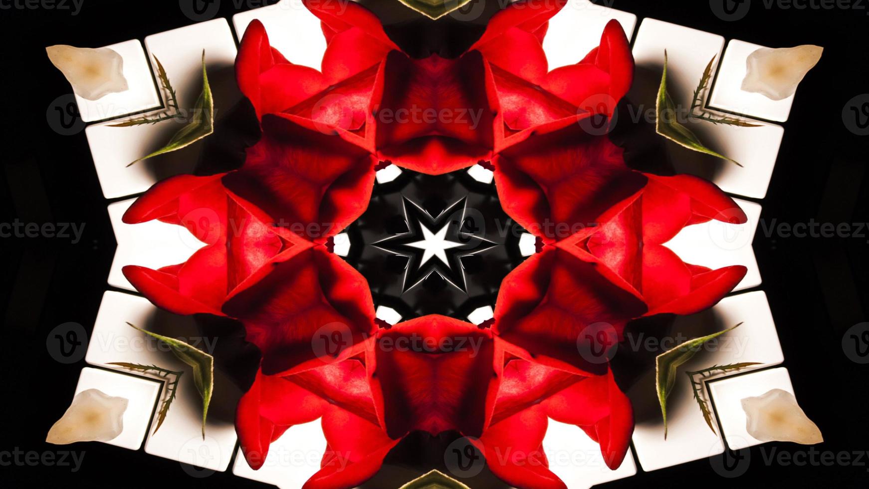 Colorful Hypnotic  Symmetric Kaleidoscope photo