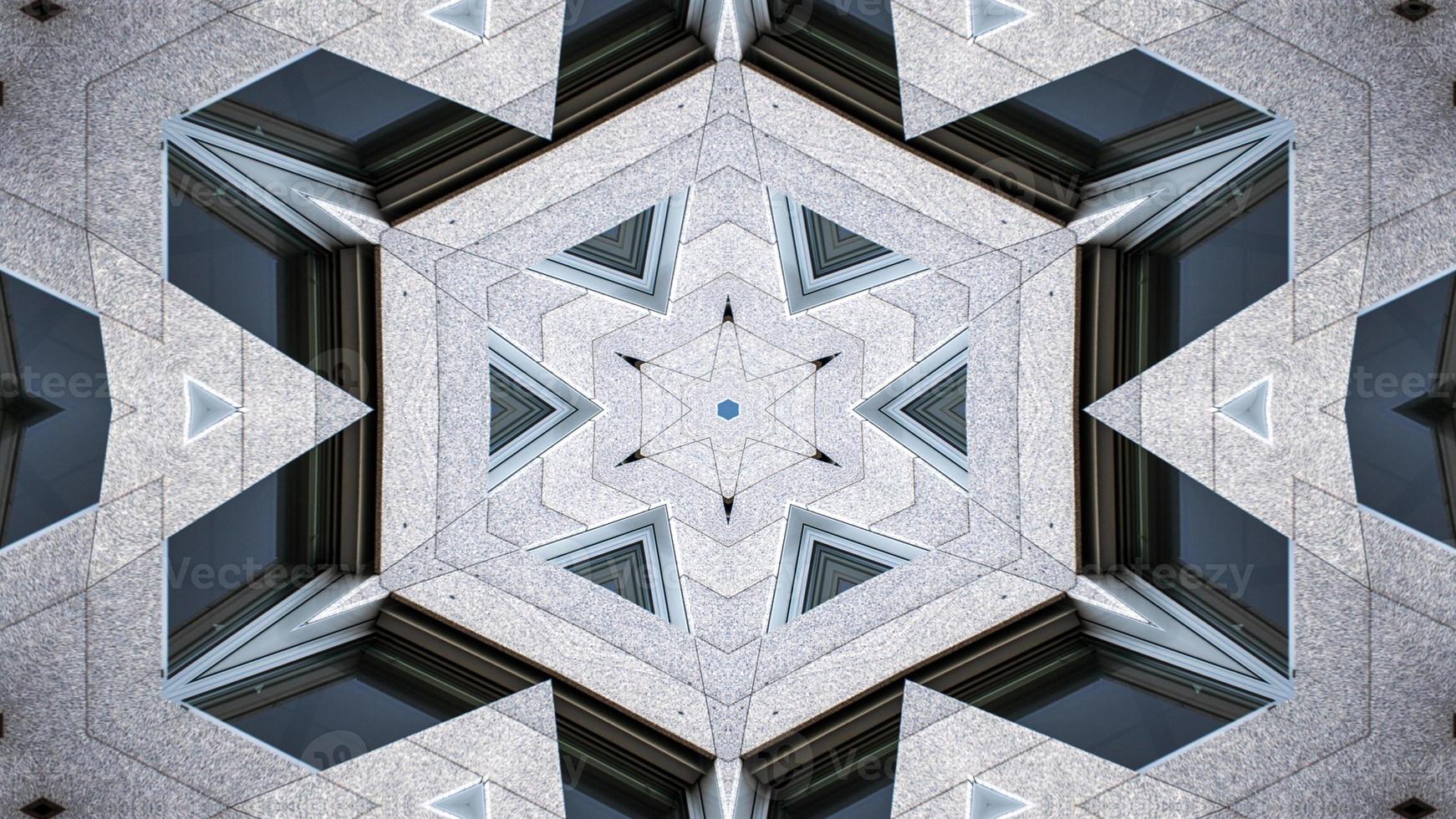 Colorful Hypnotic  Symmetric Kaleidoscope photo