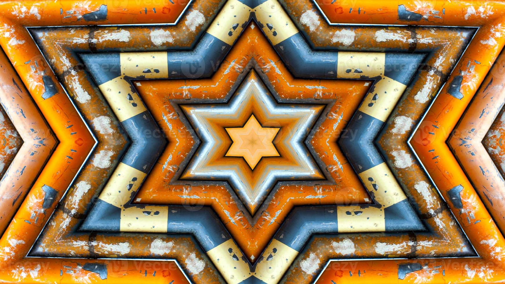 Colorful Hypnotic  Symmetric Kaleidoscope photo