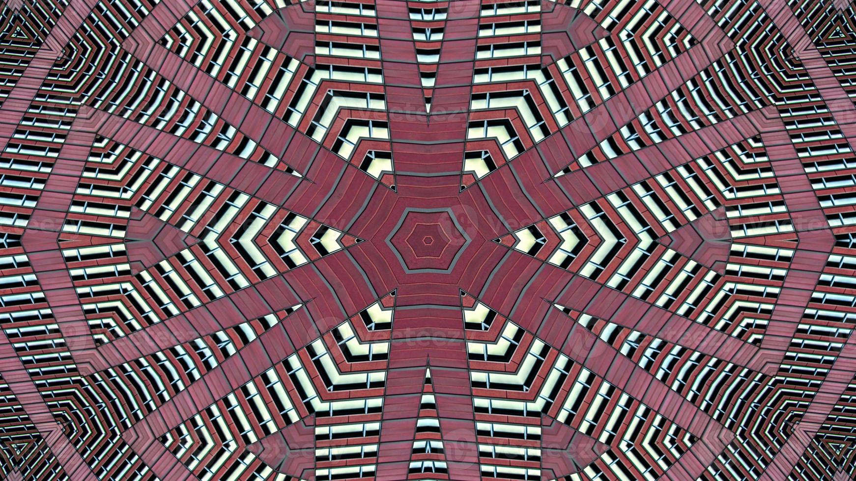 Colorful Hypnotic  Symmetric Kaleidoscope photo