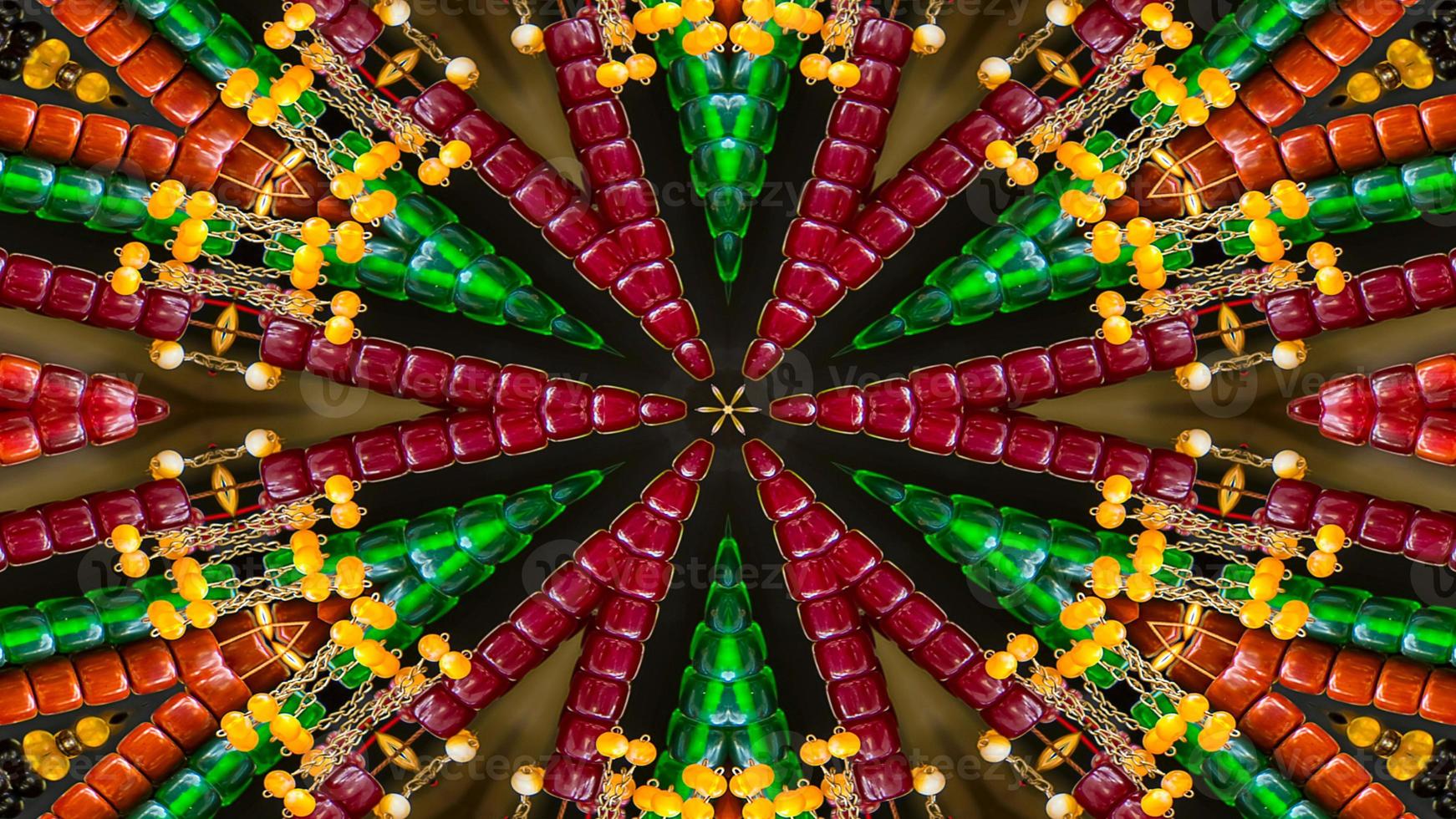 Colorful Hypnotic  Symmetric Kaleidoscope photo