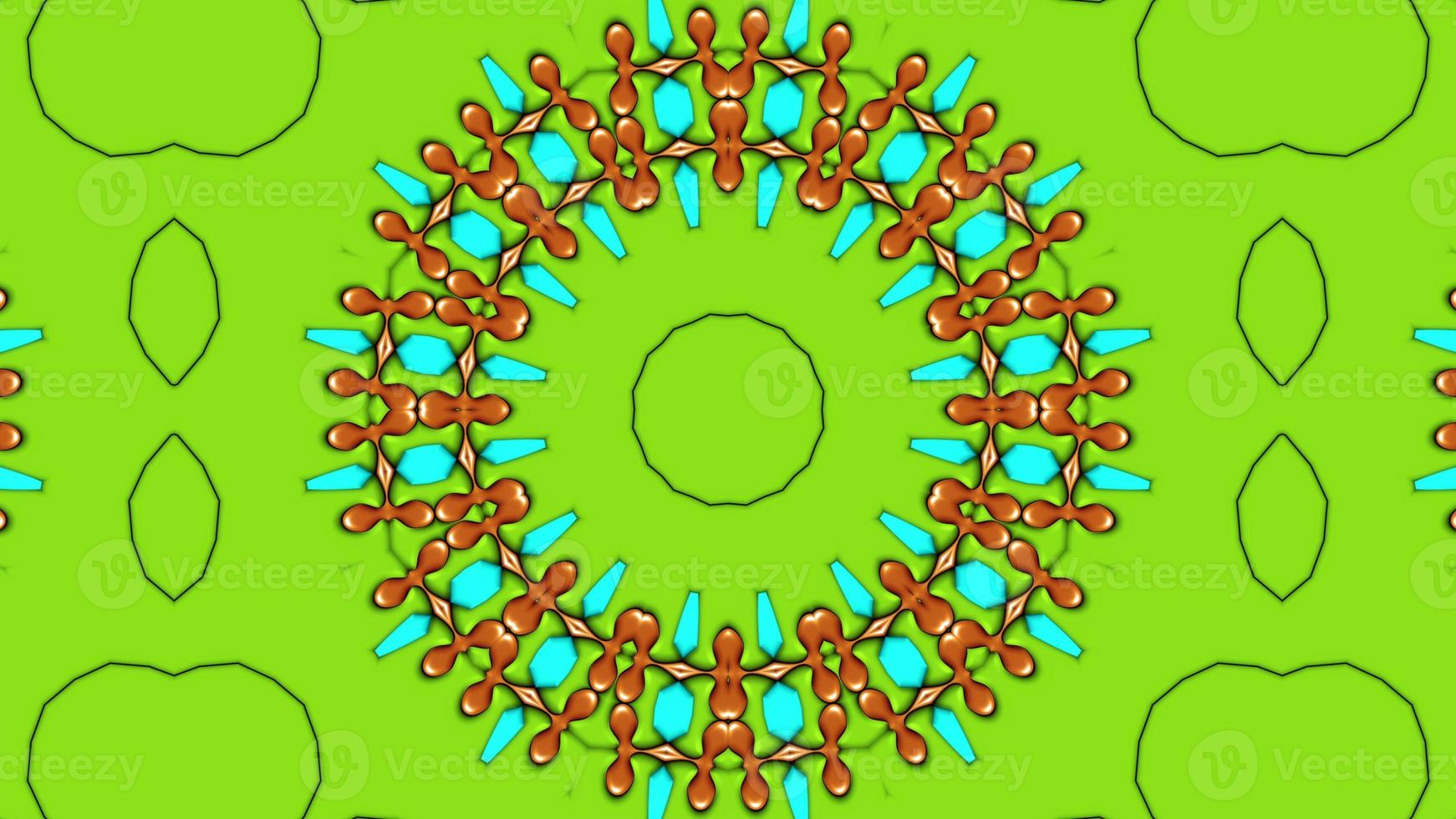 Colorful Hypnotic  Symmetric Kaleidoscope photo