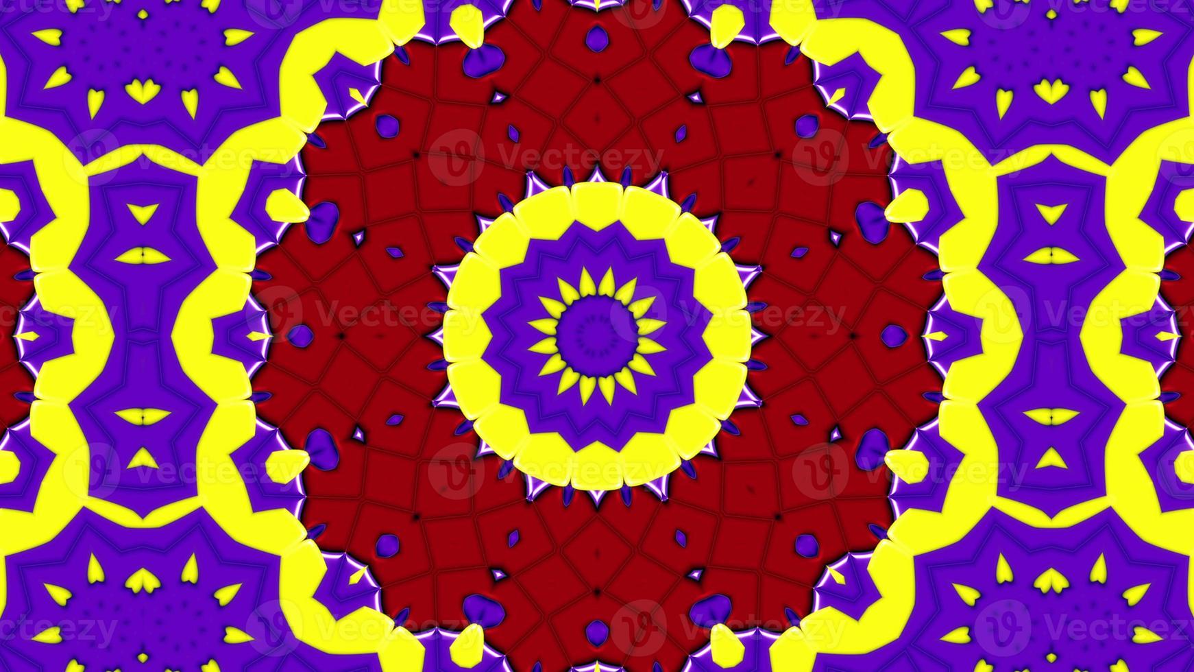 Colorful Hypnotic  Symmetric Kaleidoscope photo