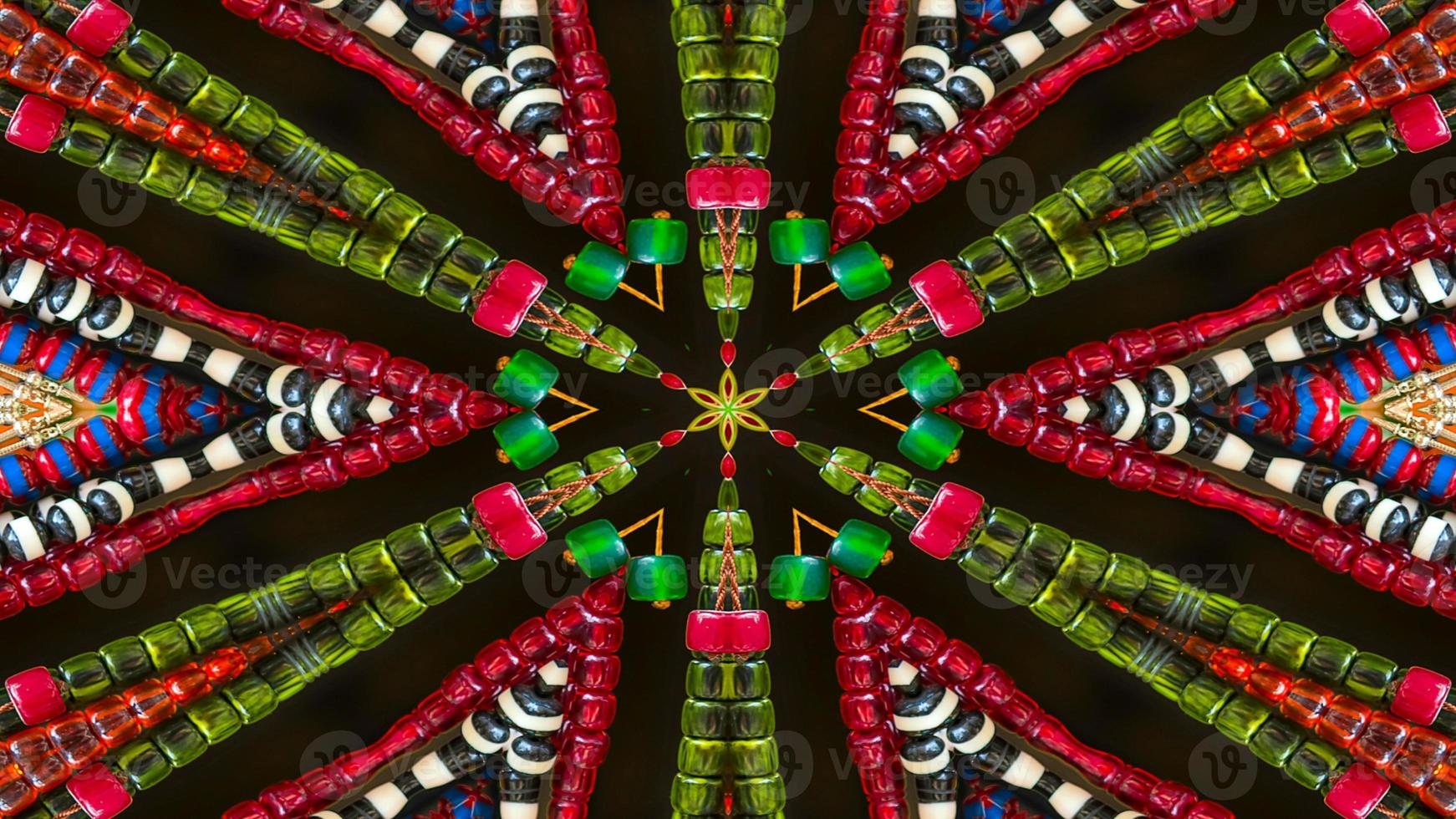 Colorful Hypnotic  Symmetric Kaleidoscope photo