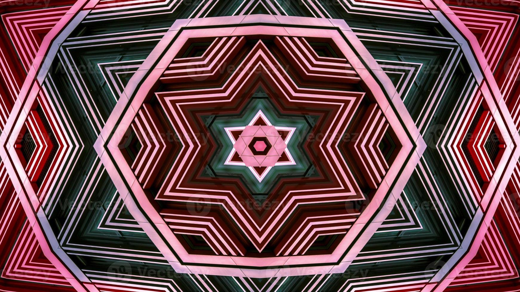 Colorful Hypnotic  Symmetric Kaleidoscope photo