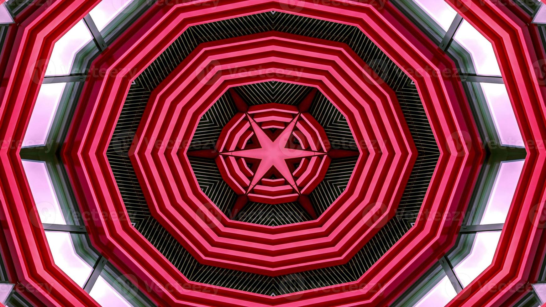 Colorful Hypnotic  Symmetric Kaleidoscope photo