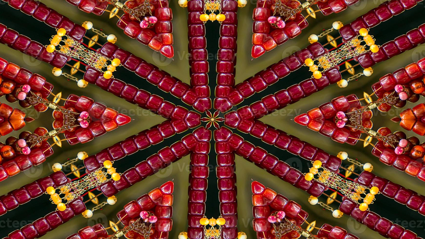 Colorful Hypnotic  Symmetric Kaleidoscope photo