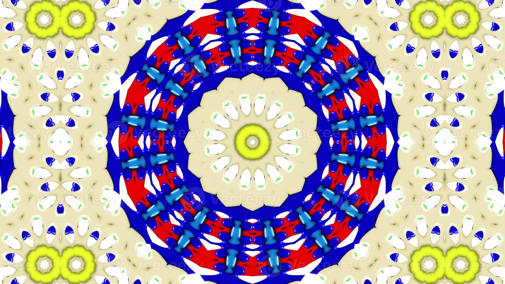 Colorful Hypnotic  Symmetric Kaleidoscope photo