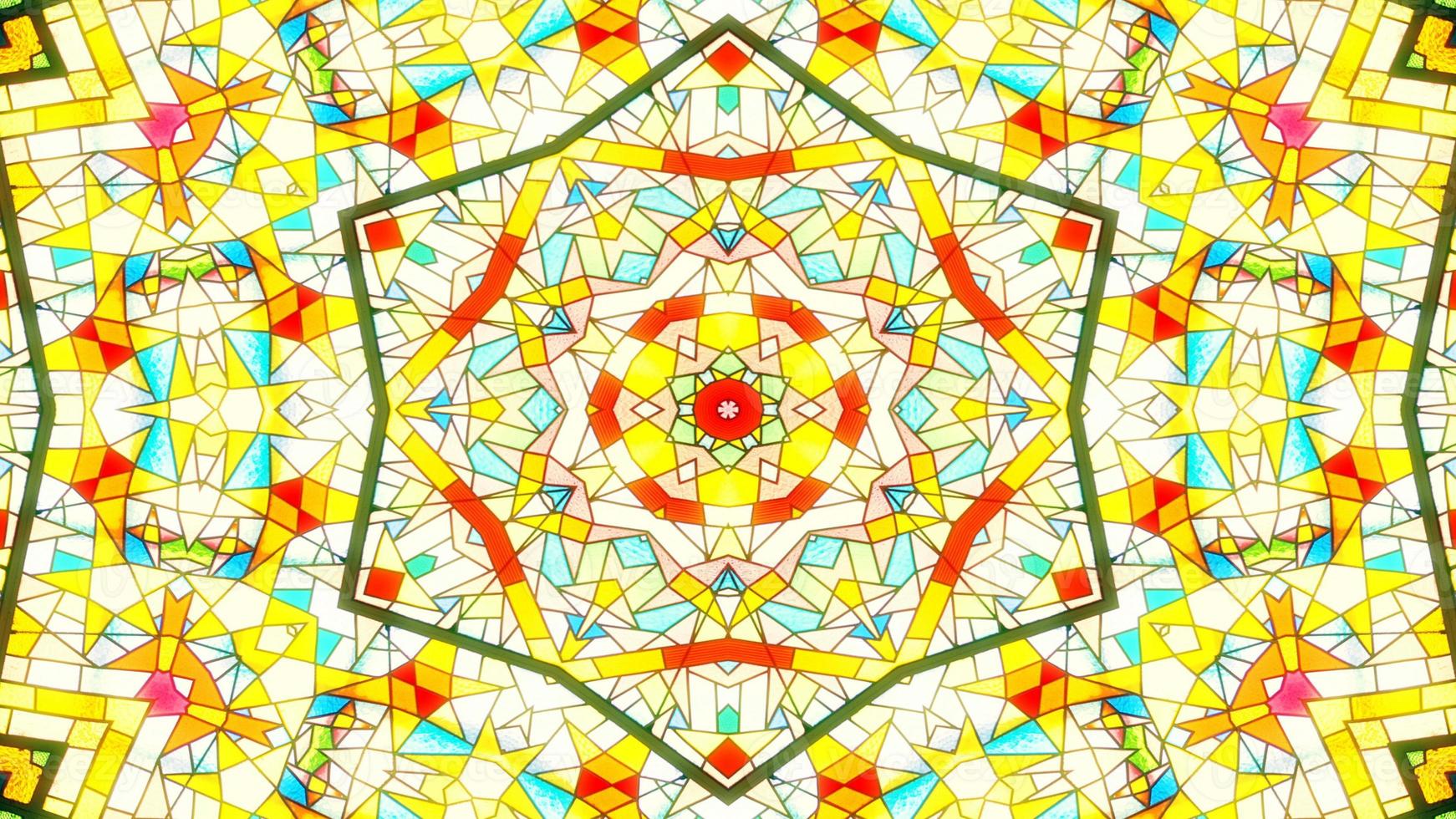 Colorful Shiny and Hypnotic Kaleidoscope photo