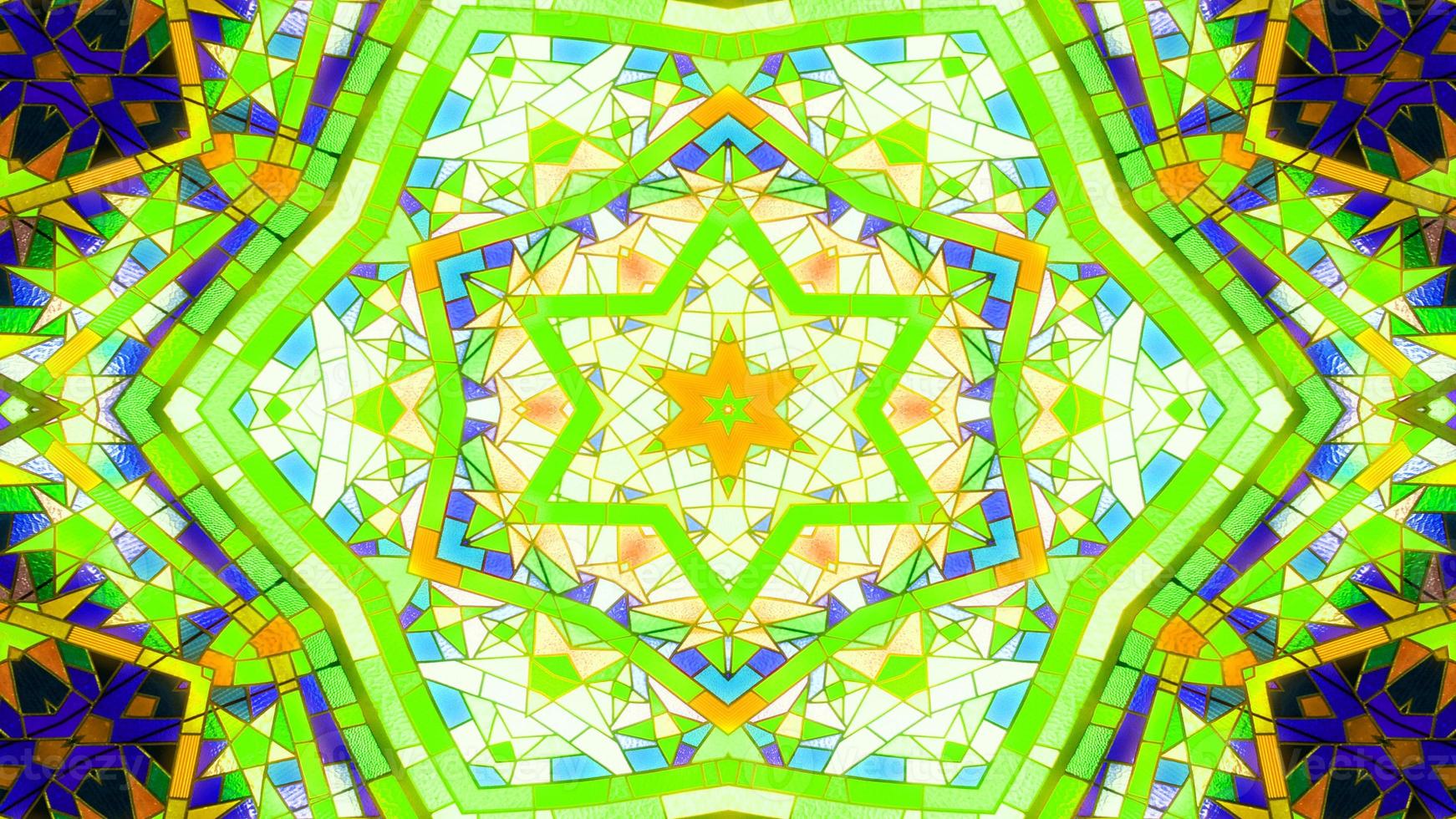 Colorful Shiny and Hypnotic Kaleidoscope photo