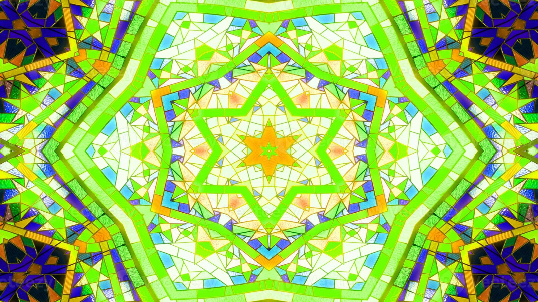 Colorful Shiny and Hypnotic Kaleidoscope photo