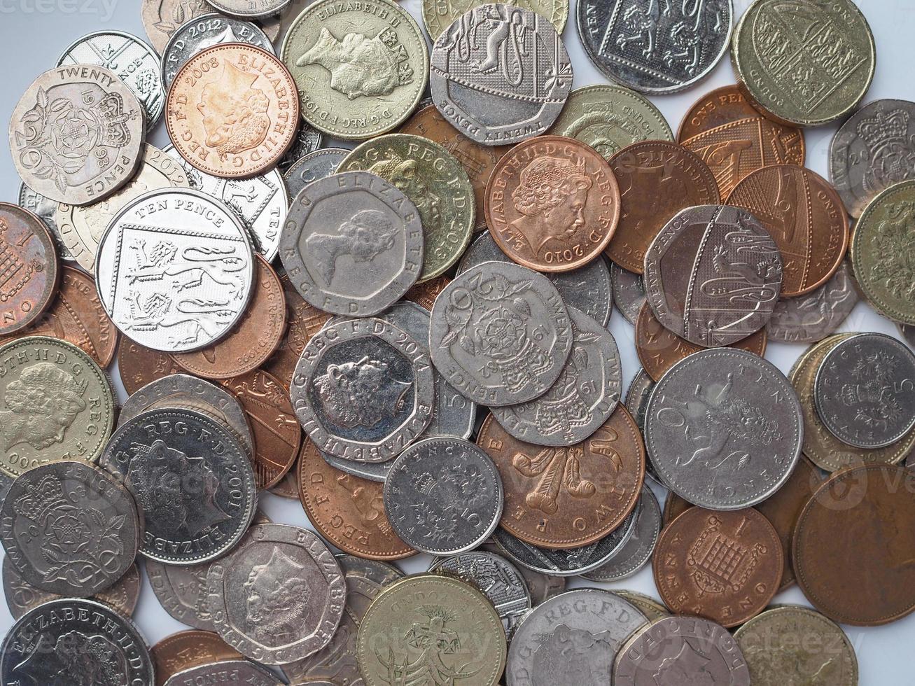 Pound coins, United Kingdom photo