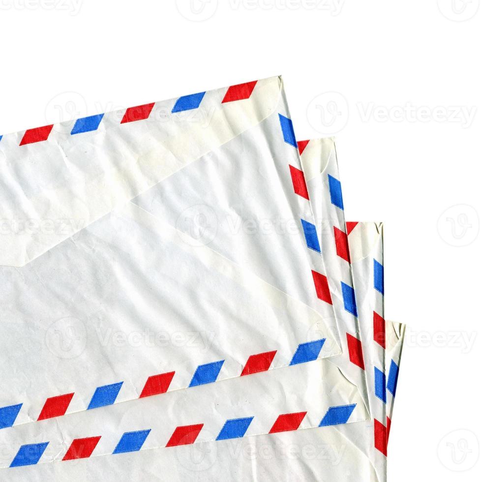 Airmail letter envelope isolated photo