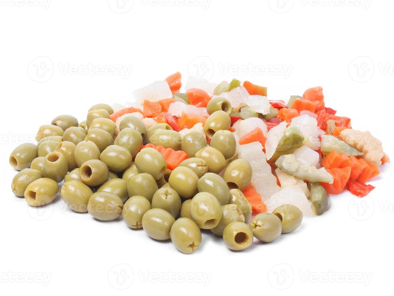 Mixed vegetables isolated photo