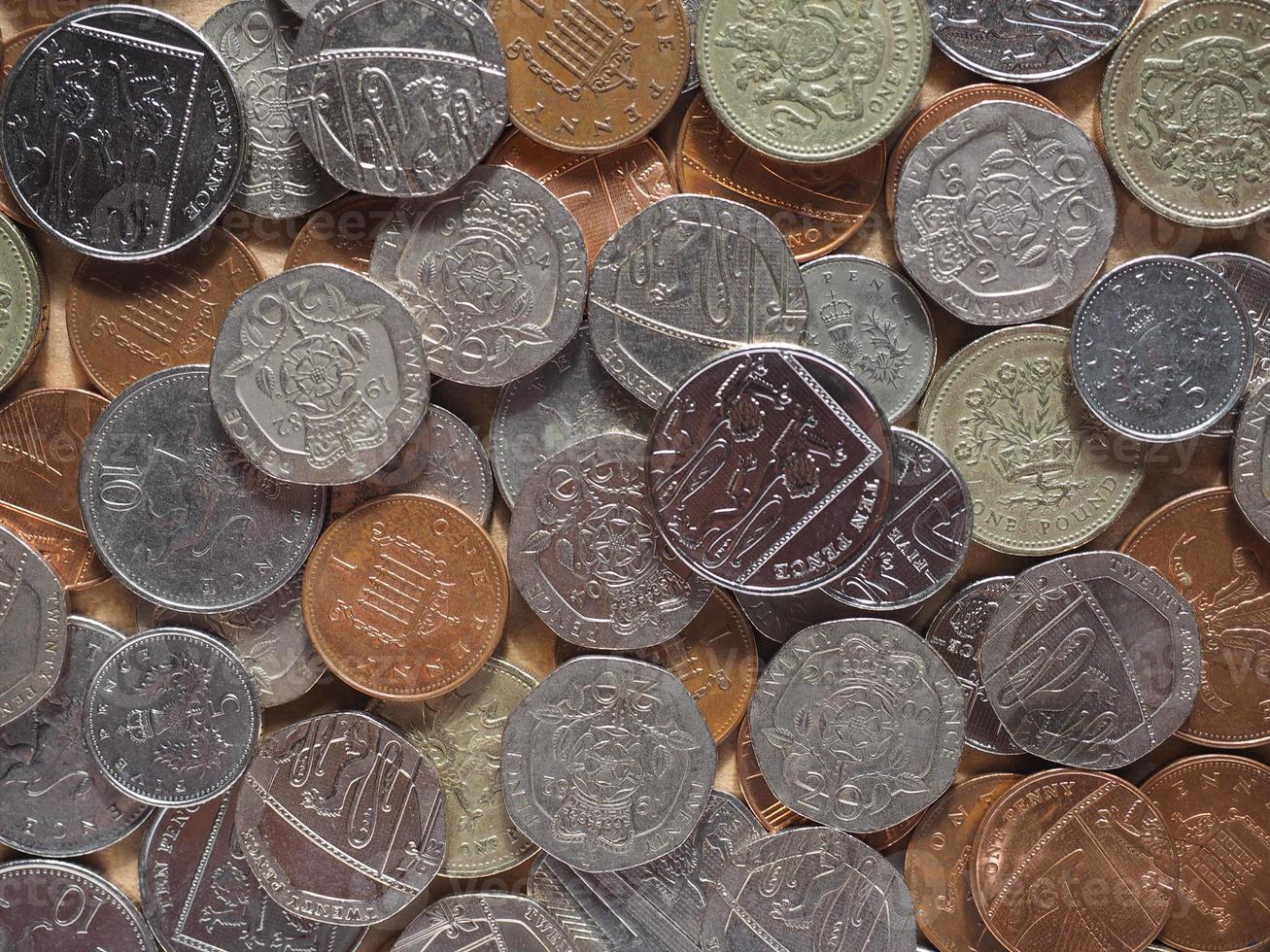 Pound coins, United Kingdom photo