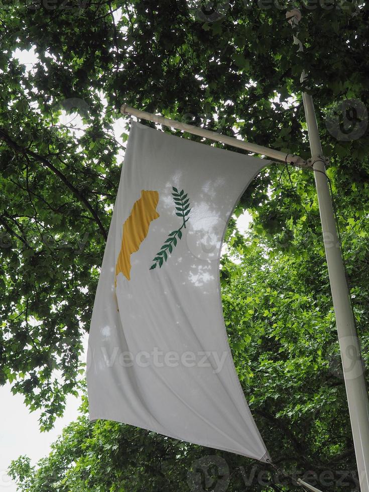 bandera chipriota de chipre foto