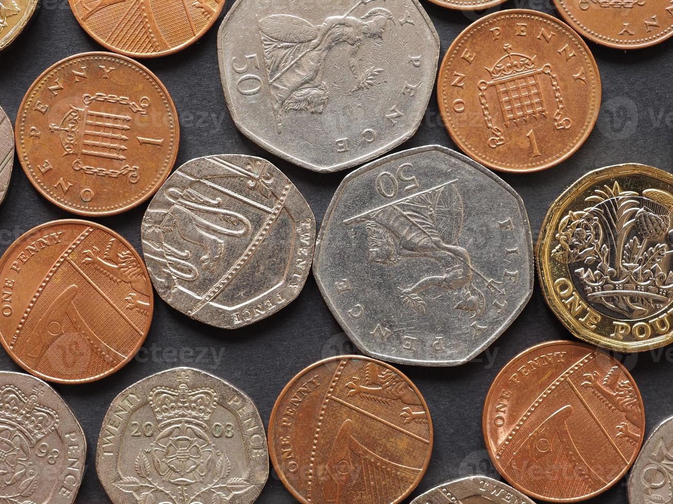 Pound coins, United Kingdom photo