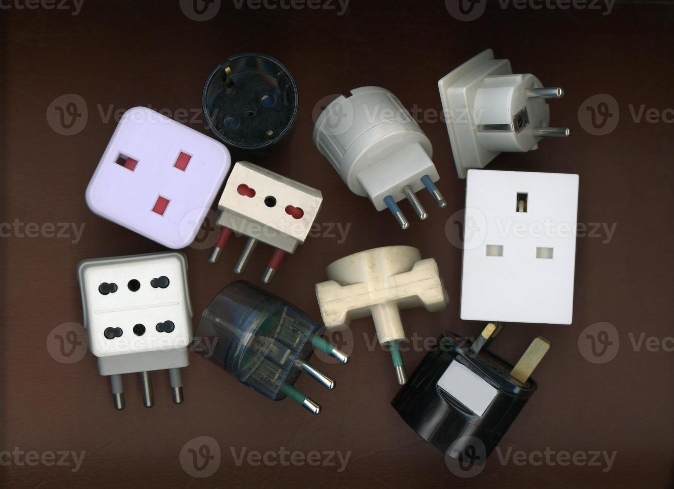 European and British adaptor plugs and sockets 3116661 Stock Photo at Vecteezy