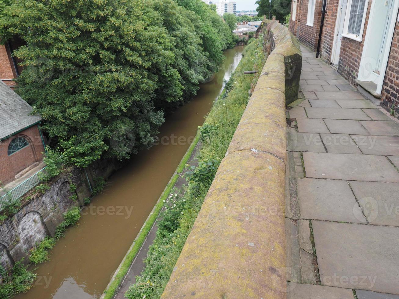 murallas romanas de la ciudad de chester foto