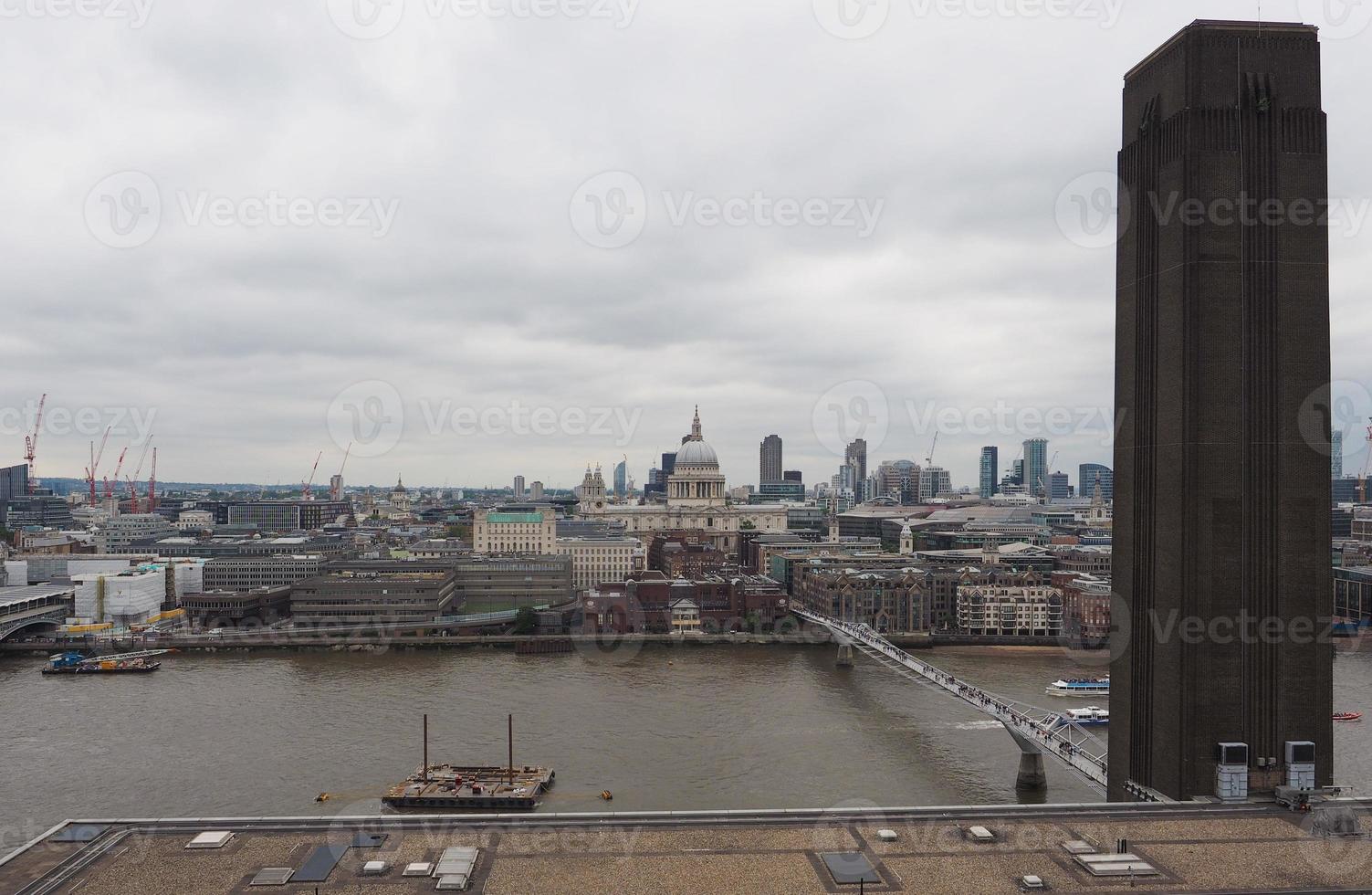 Aerial view of London photo