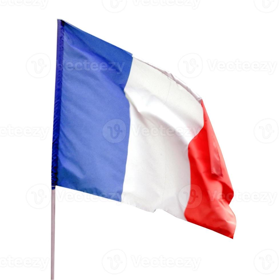 bandera de francia recortada foto