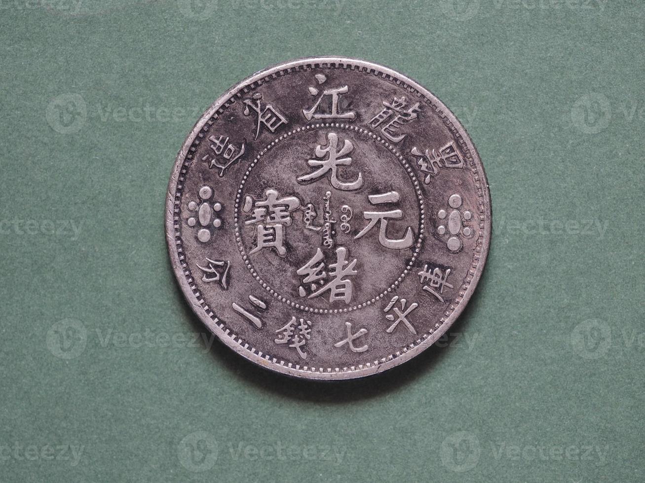 moneda china antigua foto