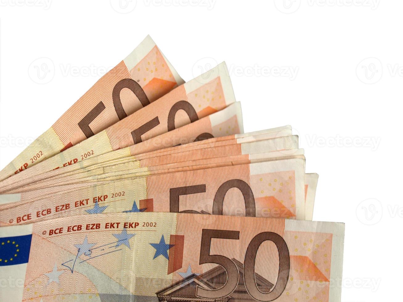 billetes de euro, unión europea foto