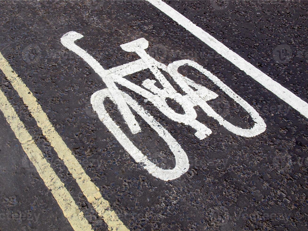 Bike lane sign photo