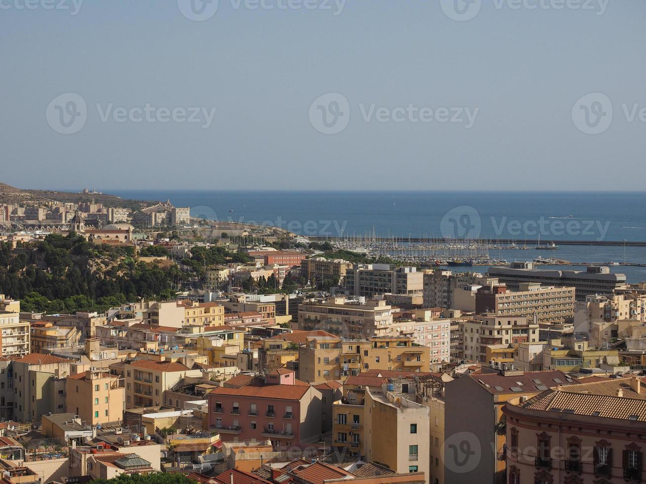 vista aerea de cagliari foto