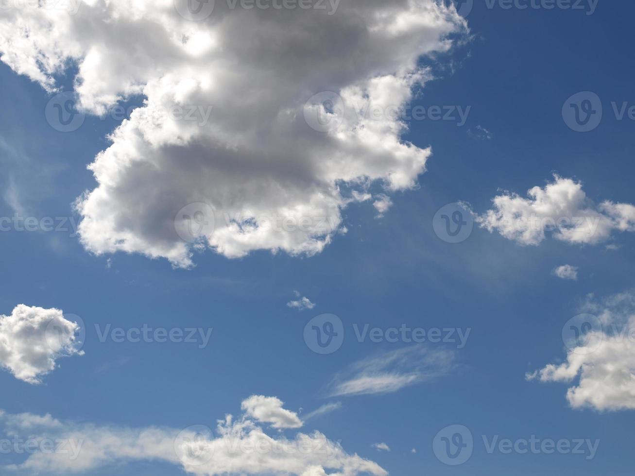 Blue sky background photo