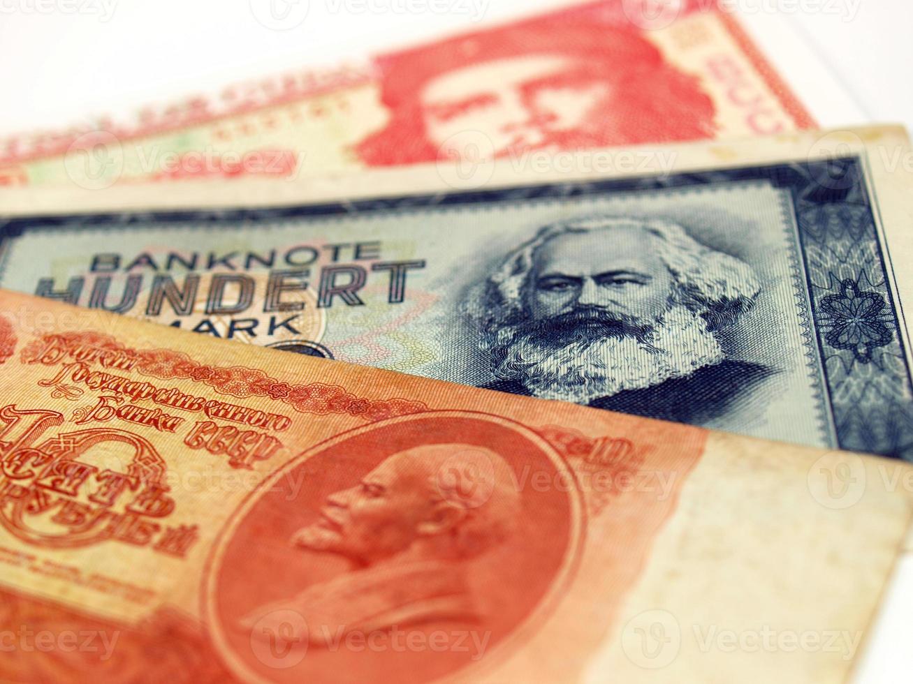 dinero de países comunistas foto