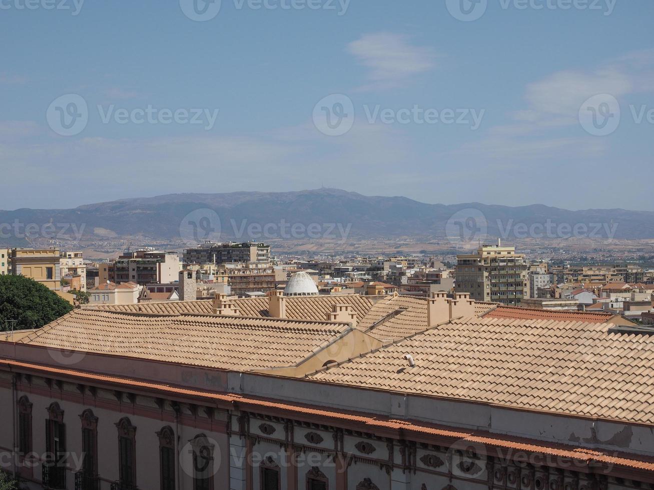 Aerial view of Cagliari photo