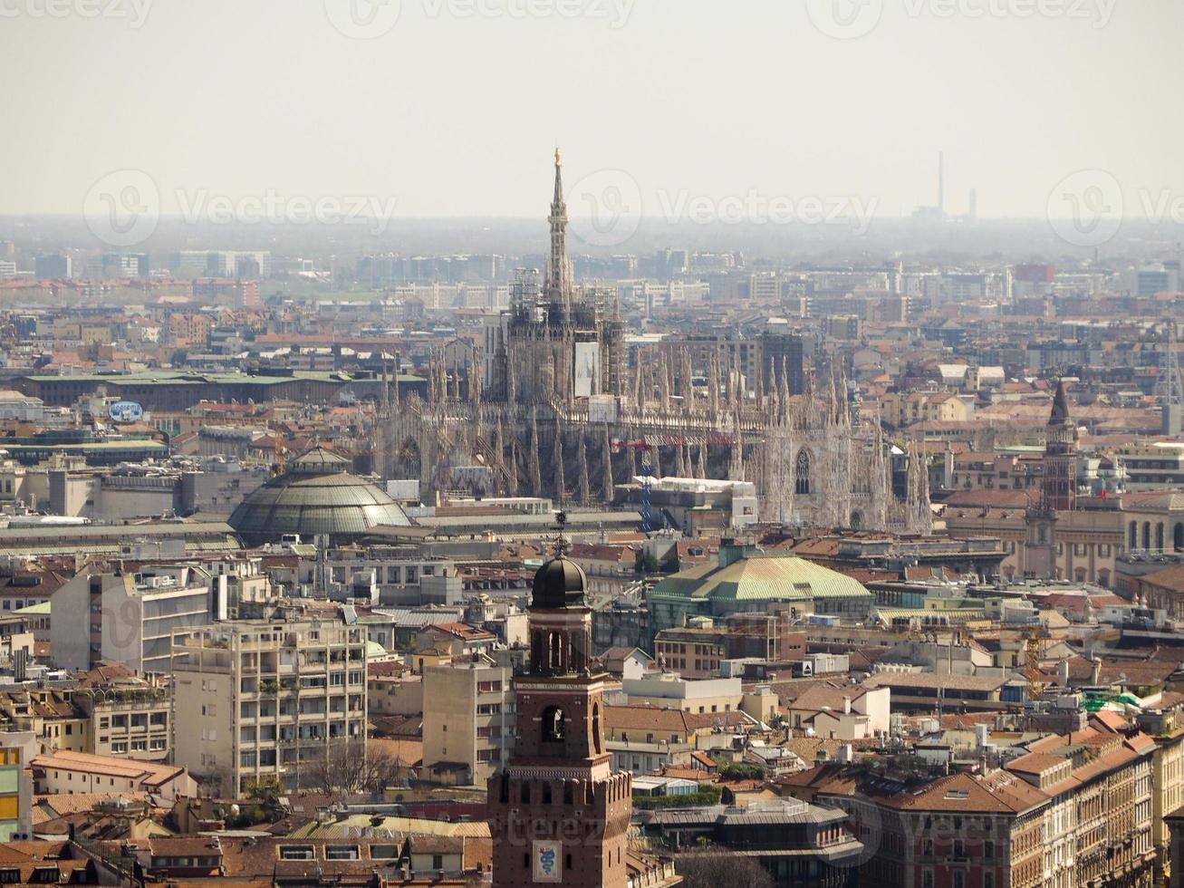 Milan aerial view photo