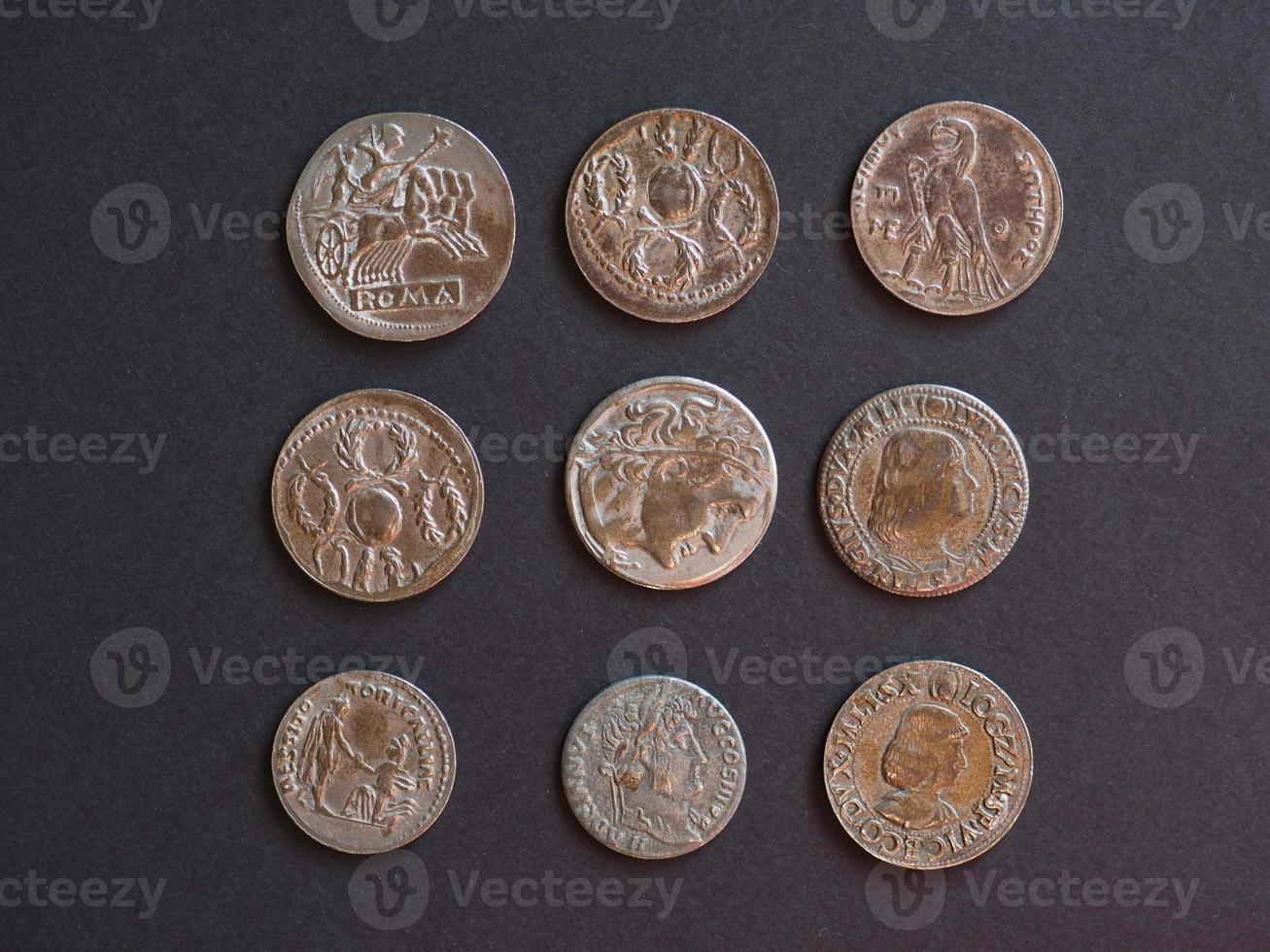 Ancient Roman coins photo