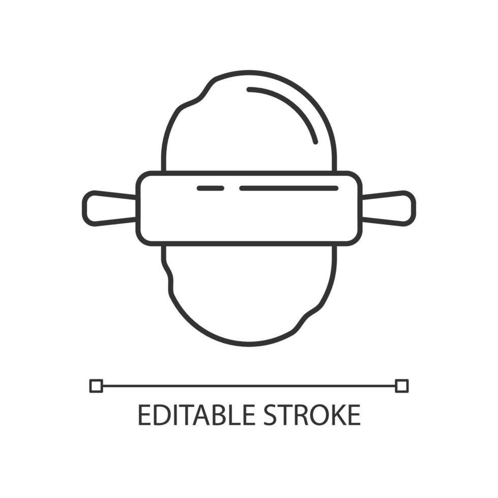 Estirar el icono lineal de masa vector