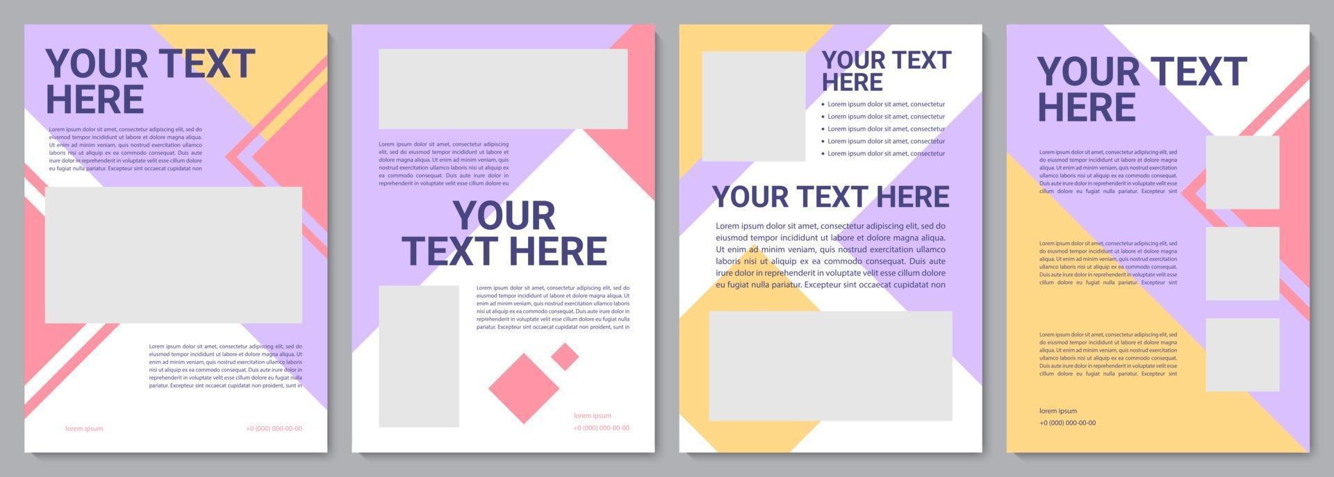 Client service brochure template vector