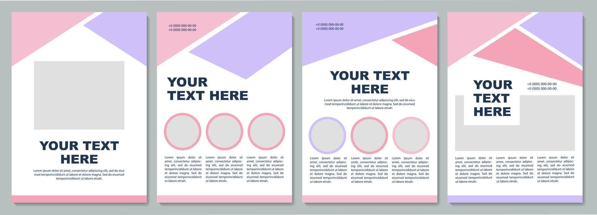 Corporate strategy brochure template vector