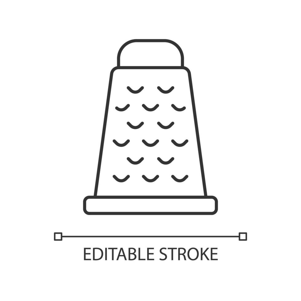 Grate for cooking linear icon vector