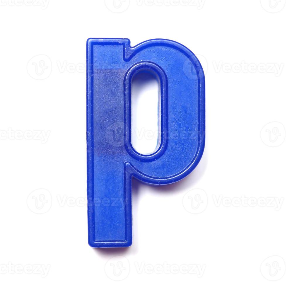 Magnetic lowercase letter P photo
